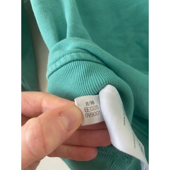 ADIDAS WOMEN'S CHANGEOVER 1/2 ZIP PULLLOVER SWEATER Green Blokecore Athletisure - Picture 11 of 11